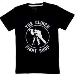 The Clinch Fight Shop 27 The Clinch Fight Shop Logo Black T-Shirt