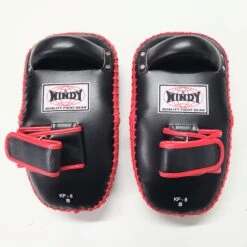 Windy Curved Leather Thai Kick Pads KP-8 Small Velcro Black/Red 6 Windy Curved Leather Thai Kick Pads KP-8 Small Velcro Black/Red -The Clinch Fight Shop 20220725 114506 2