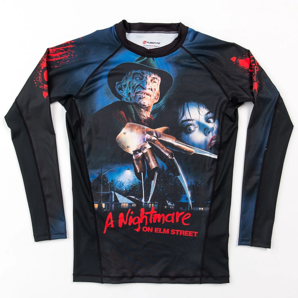 Fusion Fight Gear A Nightmare On Elm Street Rashguard Rash Guard 1 Fusion Fight Gear A Nightmare On Elm Street Rashguard Rash Guard