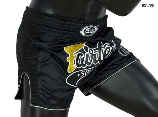 Fairtex Muay Thai Shorts BS1708 Slim Cut Black 3 Fairtex Muay Thai Shorts BS1708 Slim Cut Black - Image 3