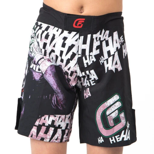 Fusion Fight Gear Batman The Killing Joke Joker Youth Kids Fight Shorts 4 Fusion Fight Gear Batman The Killing Joke Joker Youth Kids Fight Shorts -The Clinch Fight Shop Batman The Killing Joke Kids Shorts front cropped