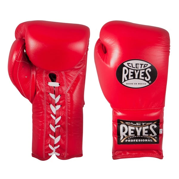 Cleto Reyes Lace-Up Training Boxing Gloves Red 1 Cleto Reyes Lace-Up Training Boxing Gloves Red