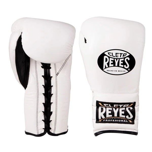 Cleto Reyes Lace-Up Training Boxing Gloves White 1 Cleto Reyes Lace-Up Training Boxing Gloves White