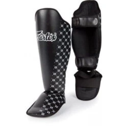 Fairtex SP5 Competition Shin Guards Instep Black -The Clinch Fight Shop FSP5