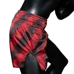 Fairtex Muay Thai Shorts Red/Black BS1919 -The Clinch Fight Shop FairtexCanadaBS1919RedBlackMuayThaiShorts3