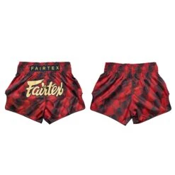 Fairtex Muay Thai Shorts Red/Black BS1919 -The Clinch Fight Shop FairtexCanadaBS1919RedBlackMuayThaiShorts4