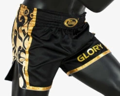 The Clinch Fight Shop -The Clinch Fight Shop FairtexCanadaBSG10GloryBlackGoldMuayThaiShorts