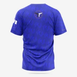 Fairtex Muay Thai Blue Pattern Training T-Shirt -The Clinch Fight Shop FairtexCanadaBlueTrainingShirtback