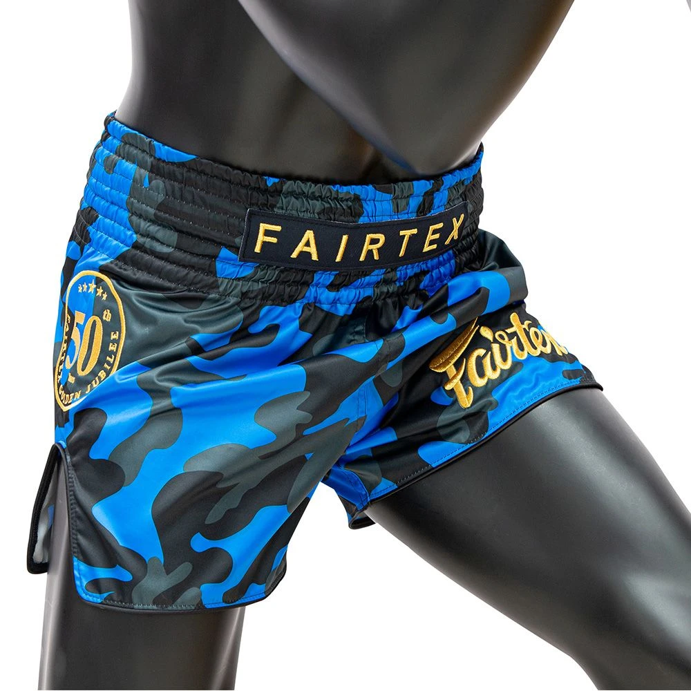 Fairtex Muay Thai Shorts BS1917 Jubilee Blue Camo 3 Fairtex Muay Thai Shorts BS1917 Jubilee Blue Camo - Image 3