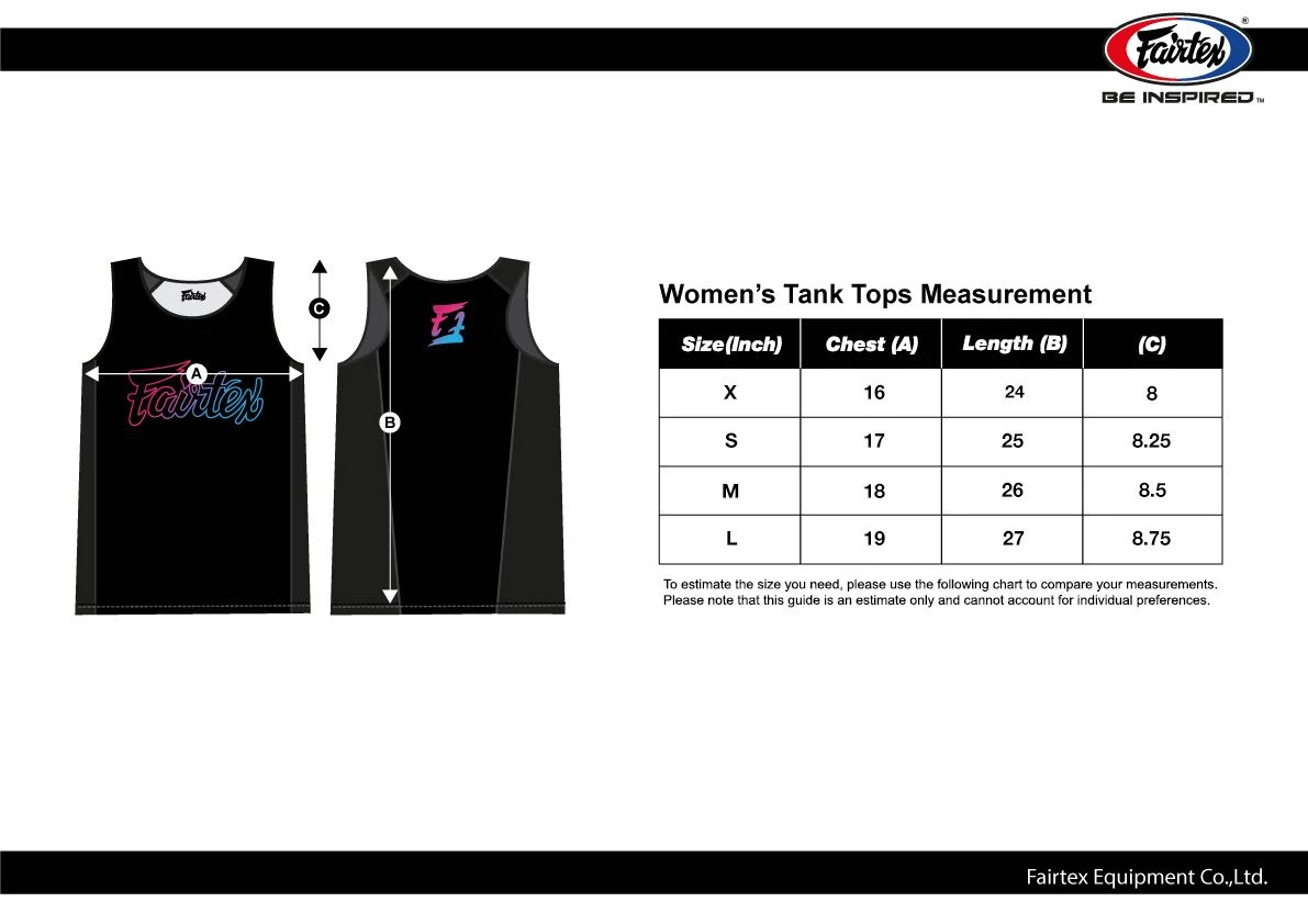 Fairtex Ladies Tank Tops PT12 Gradient Training Shirt (only Small Left) 2 Fairtex Ladies Tank Tops PT12 Gradient Training Shirt (only Small Left) - Image 2