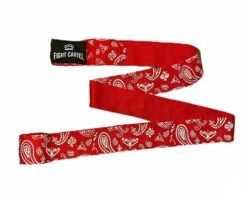 Fight Cartel 180" Hand Wraps Handwraps Various Colours/Designs 24 Fight Cartel 180" Hand Wraps Handwraps Various Colours/Designs -The Clinch Fight Shop FightCartelRedBandanaHandWraps2