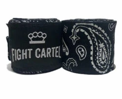 Fight Cartel 180" Hand Wraps Handwraps Various Colours/Designs 17 Fight Cartel 180" Hand Wraps Handwraps Various Colours/Designs -The Clinch Fight Shop FightCartelblackBandanaHandWraps2