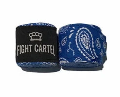 Fight Cartel 180" Hand Wraps Handwraps Various Colours/Designs 19 Fight Cartel 180" Hand Wraps Handwraps Various Colours/Designs -The Clinch Fight Shop FightCartelblueBandanaHandWraps
