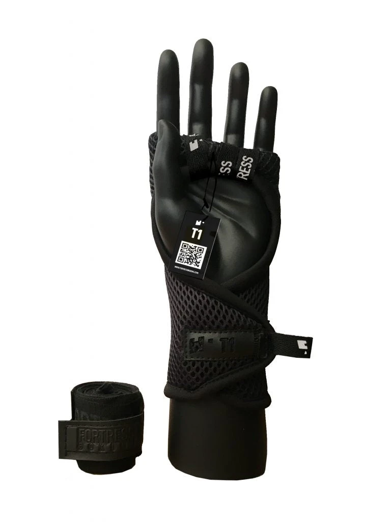 Fortress Boxing T1 Fastwraps Hand Wraps - Black 2 Fortress Boxing T1 Fastwraps Hand Wraps - Black - Image 2