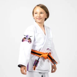 The Clinch Fight Shop -The Clinch Fight Shop FusionFightGearDragonBallZKidsBJJGiWhite5