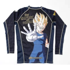 The Clinch Fight Shop -The Clinch Fight Shop FusionFightGearDragonBallZMaijinVegetaRashGuardkids1