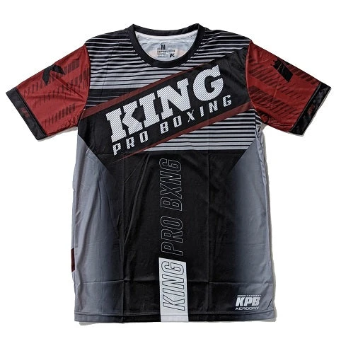 King Pro Boxing Aero Dry Maroon Training Shirt 1 King Pro Boxing Aero Dry Maroon Training Shirt