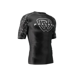 Phalanx Metric Black Short Sleeve Compression Rash Guard Rashguard (only XXL Left) 7 Phalanx Metric Black Short Sleeve Compression Rash Guard Rashguard (only XXL Left) -The Clinch Fight Shop MetricBlknWhtRGSSfrontleft