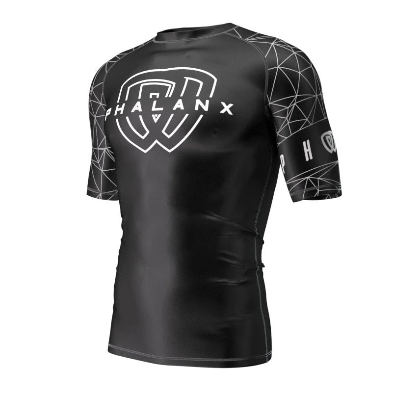 Phalanx Metric Black Short Sleeve Compression Rash Guard Rashguard (only XXL Left) 1 Phalanx Metric Black Short Sleeve Compression Rash Guard Rashguard (only XXL Left)