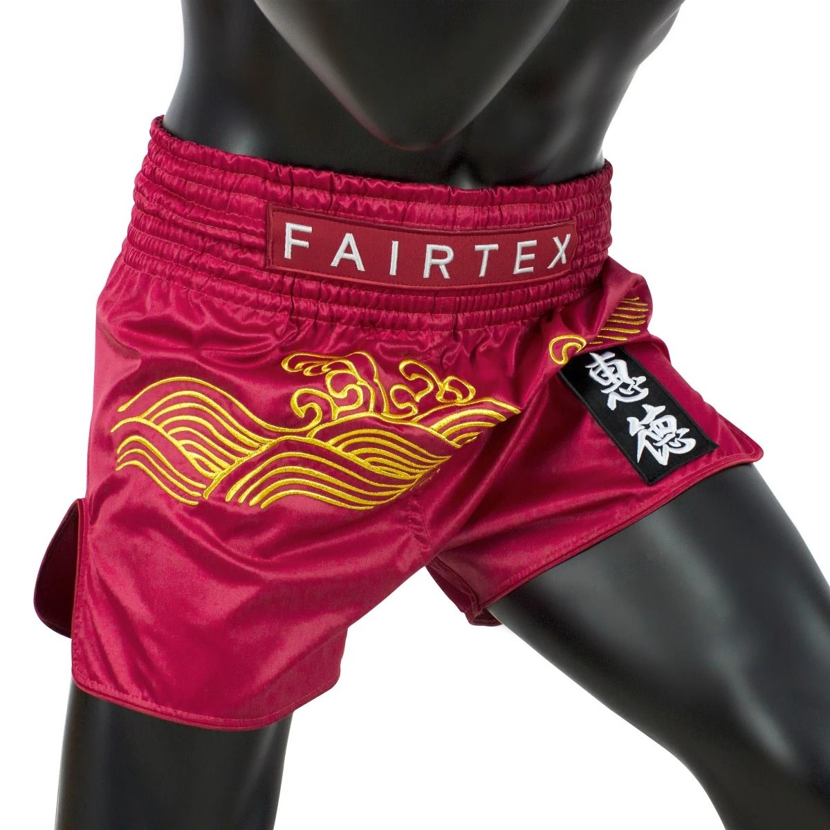 Fairtex Muay Thai Shorts BS1910 Carbon Red Golden River 2 Fairtex Muay Thai Shorts BS1910 Carbon Red Golden River - Image 2