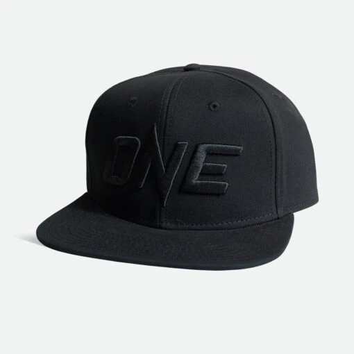 ONE FC Black Logo Snapback Cap Hat 3 ONE FC Black Logo Snapback Cap Hat -The Clinch Fight Shop ProductImage Cap Logo black