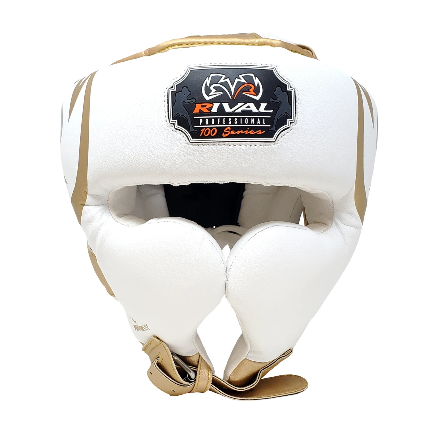 Rival Boxing RHG100 Professional Headgear White/Gold 4 Rival Boxing RHG100 Professional Headgear White/Gold - Image 4
