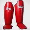 Fairtex SP5 Competition Shin Guards Instep Red (only XL Left)