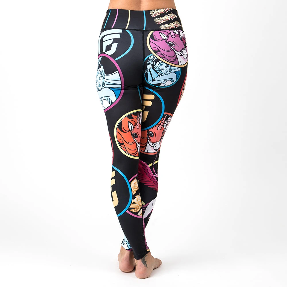 Fusion Fight Gear She-Ra Black Ladies Spats Compression Pants 2 Fusion Fight Gear She-Ra Black Ladies Spats Compression Pants - Image 2