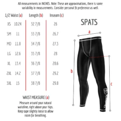 Phalanx Black Ops Spats Compression Pants (only Small Left) 9 Phalanx Black Ops Spats Compression Pants (only Small Left) -The Clinch Fight Shop Spats Size Chart 800x b3501e93 4472 4c9d abbc a0105d5b53e7