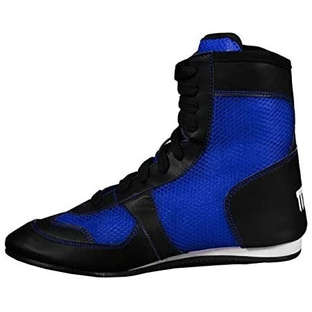 Title Boxing Hyper-Elite Mid Blue Youth Kids Boxing Shoes Boots 2 Title Boxing Hyper-Elite Mid Blue Youth Kids Boxing Shoes Boots - Image 2