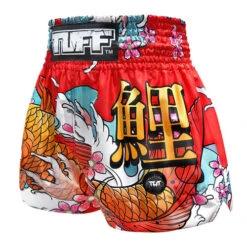 TUFF Muay Thai Boxing Shorts Red Japanese Koi Fish 5 TUFF Muay Thai Boxing Shorts Red Japanese Koi Fish -The Clinch Fight Shop TUFFMuayThaiBoxingShortsRedJapaneseKoiFish2
