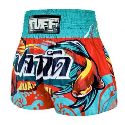 TUFF Muay Thai Boxing Shorts The Half-Sun Light -The Clinch Fight Shop TUFFMuayThaiBoxingShortsTheHalf SunLight2
