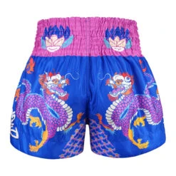 TUFF Muay Thai Shorts Dragonforce Pink Blue 6 TUFF Muay Thai Shorts Dragonforce Pink Blue -The Clinch Fight Shop TUFFMuayThaiBoxingShortscanadapinkblueDragonforce3