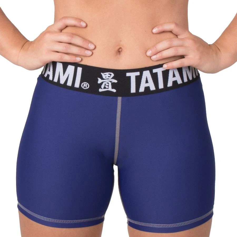 Tatami Fightwear Ladies Navy Minimal Vale Tudo Shorts 1 Tatami Fightwear Ladies Navy Minimal Vale Tudo Shorts