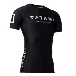 Tatami Fightwear Katakana Short Sleeve Rash Guard Black (only XXL Left) 5 Tatami Fightwear Katakana Short Sleeve Rash Guard Black (only XXL Left) -The Clinch Fight Shop Tatami Katakana Rashguard Shortsleeve Black 185 1