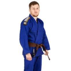 Tatami Fightwear Mens Nova Absolute Gi Blue BJJ FREE White Belt