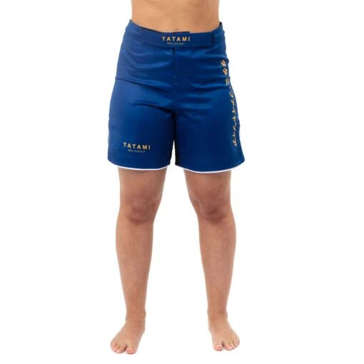 Tatami Fightwear Ladies Katakana BJJ Jiu Jitsu MMA Shorts 8 Tatami Fightwear Ladies Katakana BJJ Jiu Jitsu MMA Shorts -The Clinch Fight Shop Tatami Woman NoGI Katakana Blue shorts 1
