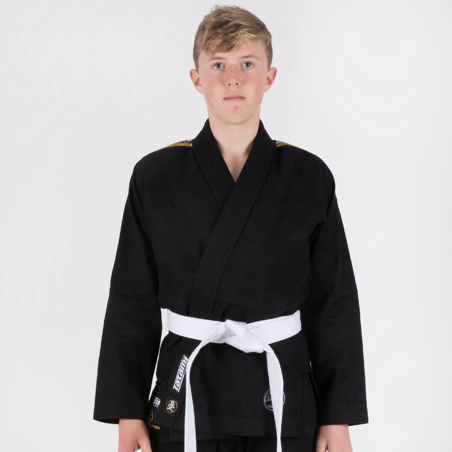 Tatami Fightwear Childrens/Kids Nova Jiu Jitsu Gi Black FREE White Belt 1 Tatami Fightwear Childrens/Kids Nova Jiu Jitsu Gi Black FREE White Belt