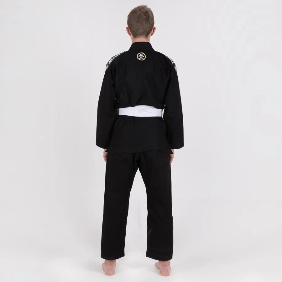 Tatami Fightwear Childrens/Kids Nova Jiu Jitsu Gi Black FREE White Belt 2 Tatami Fightwear Childrens/Kids Nova Jiu Jitsu Gi Black FREE White Belt - Image 2