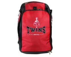 Twins BAG5 Backpack Convertible Duffel Gym Bag Red 5 Twins BAG5 Backpack Convertible Duffel Gym Bag Red -The Clinch Fight Shop TwinsCanadabackpackgymbagduffleduffelred2