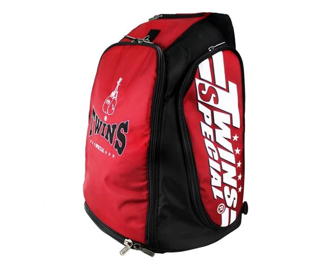 Twins BAG5 Backpack Convertible Duffel Gym Bag Red 2 Twins BAG5 Backpack Convertible Duffel Gym Bag Red - Image 2