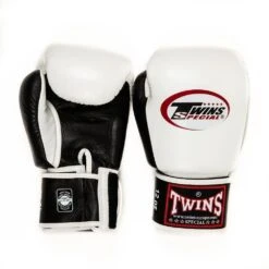 Twins BGVL3 Muay Thai Boxing Gloves White/Black -The Clinch Fight Shop TwinsglovesBGV3WHITEBLACK