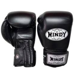 Windy BGP Muay Thai Boxing Gloves Black