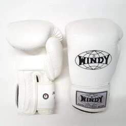 The Clinch Fight Shop 39 Windy BGP Muay Thai Boxing Gloves White