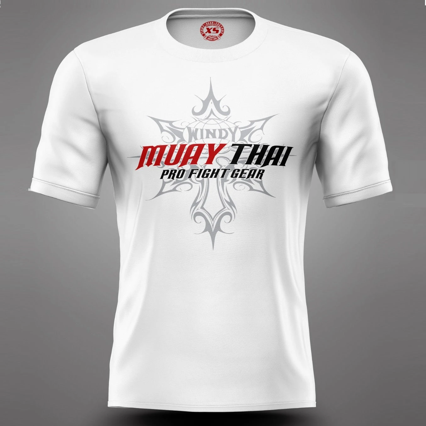 Windy Muay Thai White Short Sleeve T-Shirt 1 Windy Muay Thai White Short Sleeve T-Shirt