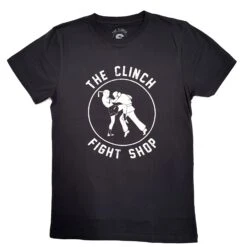 The Clinch Fight Shop Logo Charcoal Grey T-Shirt
