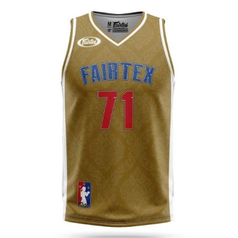 Fairtex JS19 Sleeveless Tank Top Basketball Jersey Shirt Brown 1 Fairtex JS19 Sleeveless Tank Top Basketball Jersey Shirt Brown