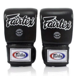 Fairtex Muay Thai Open Thumb Bag Gloves TG03 Black