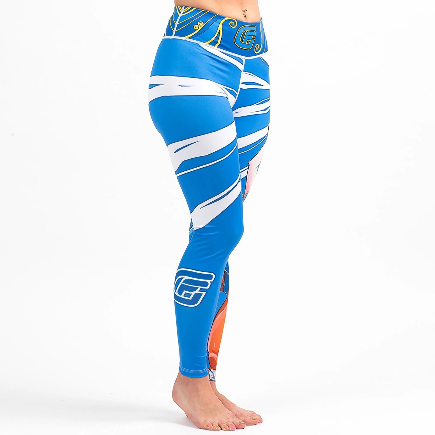 Fusion Fight Gear Chun Li Street Fighter Ladies Spats Compression Pants 2 Fusion Fight Gear Chun Li Street Fighter Ladies Spats Compression Pants - Image 2