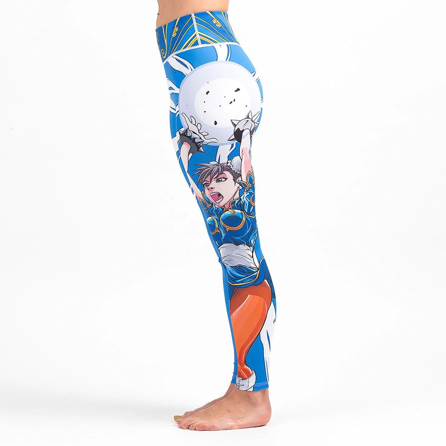 Fusion Fight Gear Chun Li Street Fighter Ladies Spats Compression Pants 3 Fusion Fight Gear Chun Li Street Fighter Ladies Spats Compression Pants - Image 3